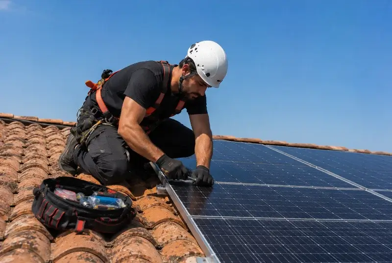 Maintenance et monitoring de panneaux solaires à Thumeries